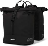 Gerecyclede dubbele fietstas Urban Proof Rolltop 38 liter 30 x 15 x 42 cm - zwart