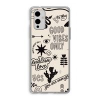 Good vibes: OnePlus 9 Transparant Hoesje
