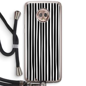 Stripes: Motorola Moto G6 Transparant Hoesje met koord