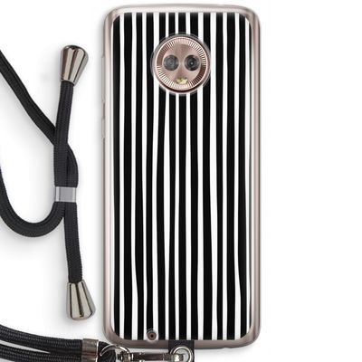 Stripes: Motorola Moto G6 Transparant Hoesje met koord