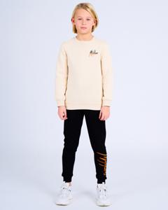 Malelions Split Sweater Kids Beige/Oranje - Maat 128 - Kleur: Beige | Soccerfanshop