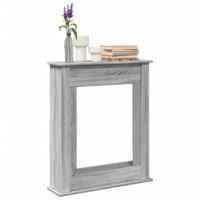 Haardombouw 75x20x87,5 cm bewerkt hout grijs sonoma eikenkleur Haardombouw 75x20x87,5 cm bewerkt hout grijs sonoma eikenkleur