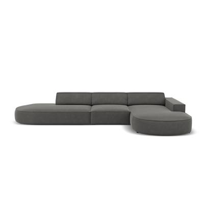 Haluta - Modulaire 5-zits Hoekbank Jovie- 342x240x70 - Lichtgrijs