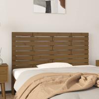 Hoofdbord wandmontage 146x3x63 cm grenenhout honingbruin - thumbnail