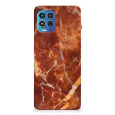 Motorola Moto G100 | TPU | Siliconen hoesje | Marmer Bruin
