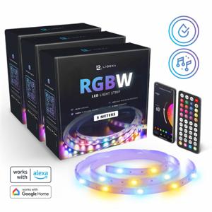 LED Strip 15 (3 sets van 5m) Meter RGB + Wit - Gaming Lichtstrip met App - LED-strips - Verlichting