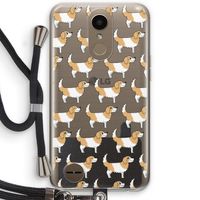 Doggy: LG K10 (2017) Transparant Hoesje met koord