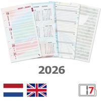 Agendavulling 2026 Kalpa Personal bloemen 7dagen/2pagina&apos;s