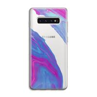 Zweverige regenboog: Samsung Galaxy S10 4G Transparant Hoesje