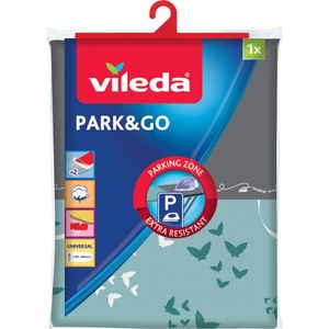 Vileda Park+Go Strijkplankhoes Katoen, Schuim, Polyurethaan Zwart, Rood