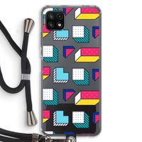 8-bit N°7: Samsung Galaxy A22 5G Transparant Hoesje met koord