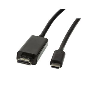 LogiLink UA0329 kabeladapter/verloopstukje USB Type C HDMI Zwart