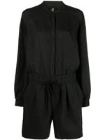 Thom Krom combishort en lin - Noir