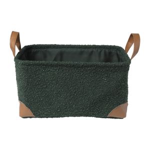 Mand boucle - groen - 17x33x23 cm