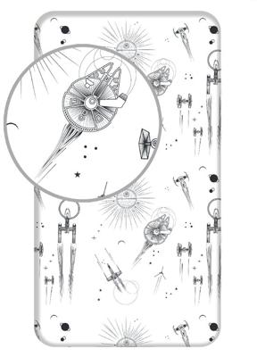 Star Wars Hoeslaken Death Star - Eenpersoons - 90 x 200 cm - Wit Star Wars Hoeslaken Death Star - Eenpersoons - 90 x 200 cm - Wit