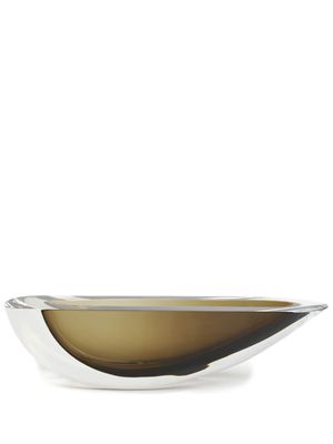 Gardeco vase Canoe 160 en verre - Jaune