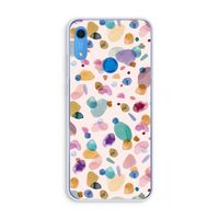 Terrazzo Memphis Pink: Huawei Y6s Transparant Hoesje
