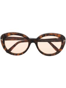 TOM FORD Eyewear lunettes de soleil à monture ronde - Marron