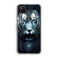 Darkness Tiger: Google Pixel 4a Transparant Hoesje