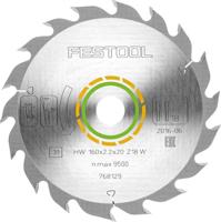Festool Cirkelzaagblad voor Hout | Wood Standard | Ø 160mm Asgat 20mm 18T - 768129