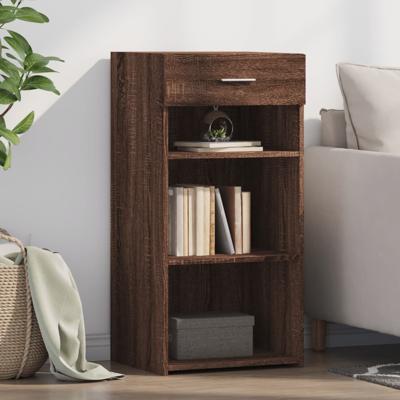 Dressoir 45x42,5x93 cm bewerkt hout bruin eikenkleur