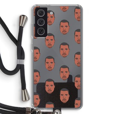 Kanye Call Me?: Samsung Galaxy S21 FE Transparant Hoesje met koord