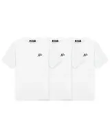 Malelions Signature T-Shirt 3-Pack Heren Wit/Wit/Wit - Maat S - Kleur: Wit | Soccerfanshop