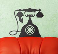Sticker vintage telefoon
