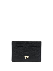 TOM FORD porte-cartes à plaque logo - Noir