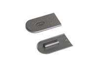 Lamello cabineo afdekkappen donker staal (100st)