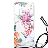 Samsung Galaxy A14 5G Case Anti-shock Bird Flowers