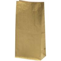 Creativ Company Papieren zakken, h: 22.5 cm, afm 6,5x11 cm, 50 gr, goud, 10 stuk/ 1 doos