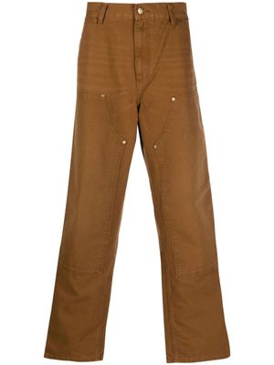 Carhartt WIP pantalon Double Knee à coupe droite - Marron