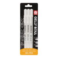 Sakura • gelly roll gelpen blisterverpakking 05, 08 & 10 wit 3stuks