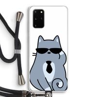 Cool cat: Samsung Galaxy S20 Plus Transparant Hoesje met koord