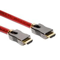 ROLINE HDMI 8K (7680 x 4320) Ultra HD Cable met Ethernet, M/M, rood, 3 m - thumbnail