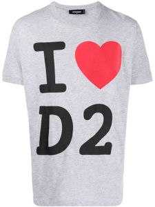 DSQUARED2 t-shirt à imprimé graphique - Gris