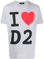 DSQUARED2 t-shirt à imprimé graphique - Gris