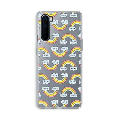 Regenboog: OnePlus Nord Transparant Hoesje
