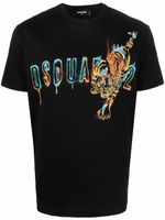 DSQUARED2 t-shirt à logo imprimé - Noir - thumbnail