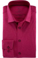 OLYMP Luxor 24/Seven Dynamic Flex Modern Fit Jersey shirt fuchsia, Melange