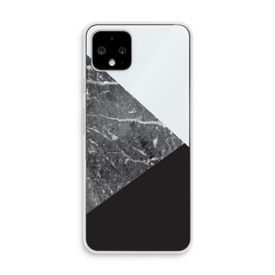 Combinatie marmer: Pixel 4 Transparant Hoesje