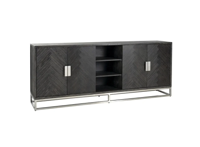 Dressoir Blackbone Zilver - 4 deuren