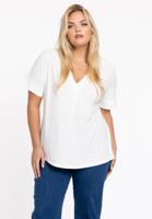 Yoek Tuniek v-hals | Beige | Maat 46/48