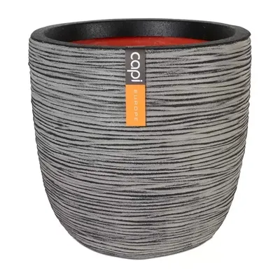 Capi pot bol rib - Ø43 cm antraciet