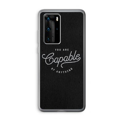 Capable: Huawei P40 Pro Transparant Hoesje