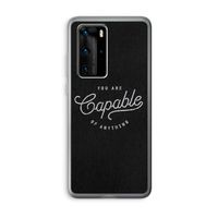 Capable: Huawei P40 Pro Transparant Hoesje