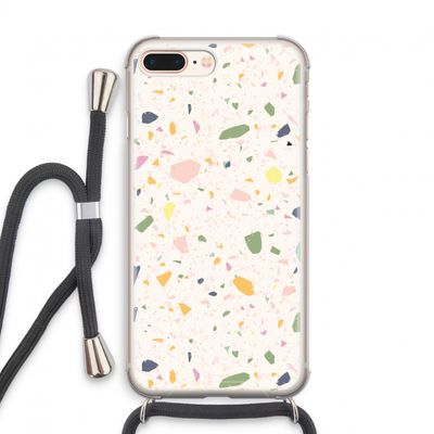 Terrazzo N°21: iPhone 7 PLUS Transparant Hoesje met koord