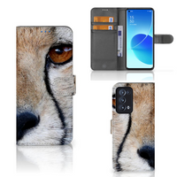 OPPO Reno 6 Pro Plus 5G Telefoonhoesje met Pasjes Cheetah - thumbnail