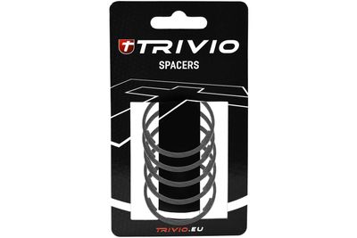 Trivio - spacer 2mm 1-1/8" carbon ud matte - 5 stuks